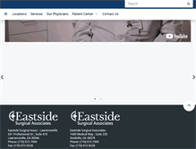 Tablet Screenshot of eastsidesurgicalassoc.com